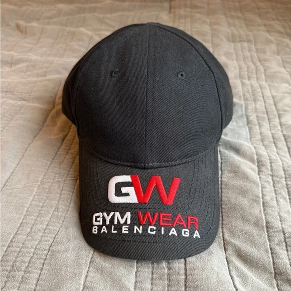 Balenciaga | Accessories | Balenciaga Black Cap With Red And  display picture 1